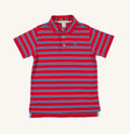 Prim and Proper Polo - Richmond Red, Wood Boat Blue, and Buckhead Blue Stripe