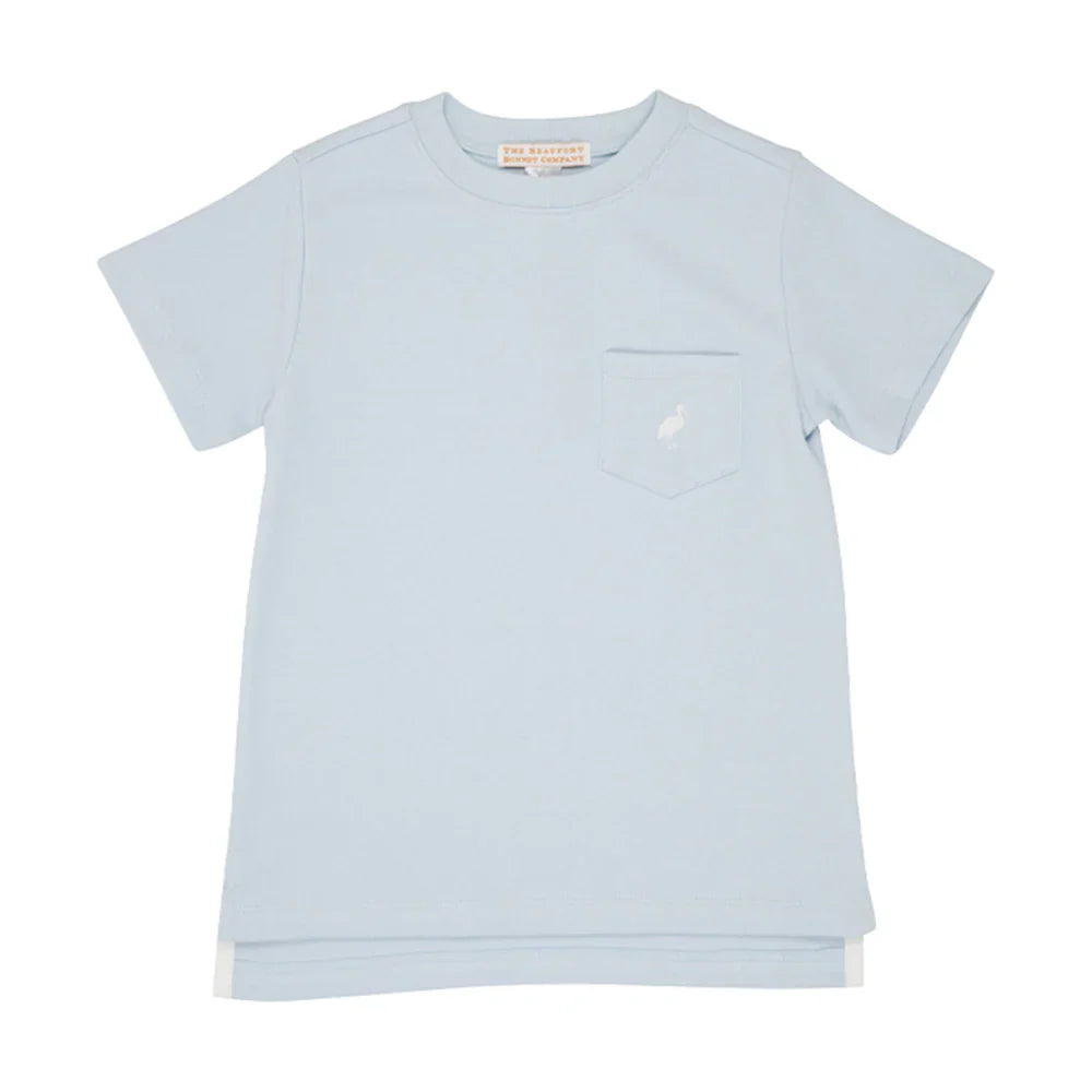 Carter Crewneck - Buckhead Blue with Worth Avenue White Stork