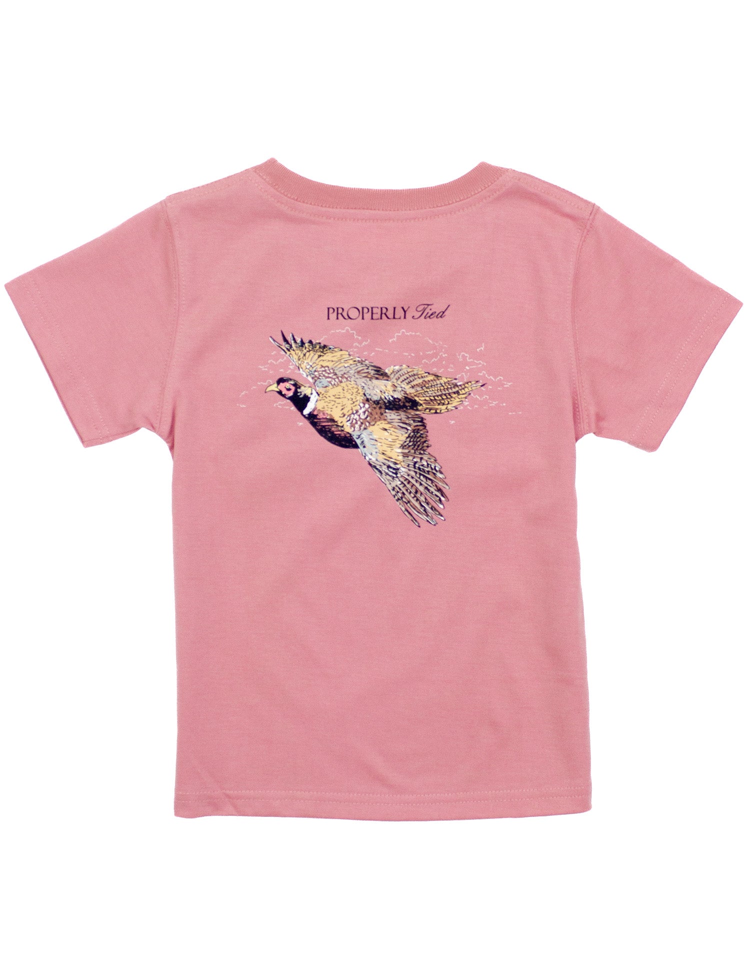 Boys Pheasant Hunt SS Salmon T-Shirt