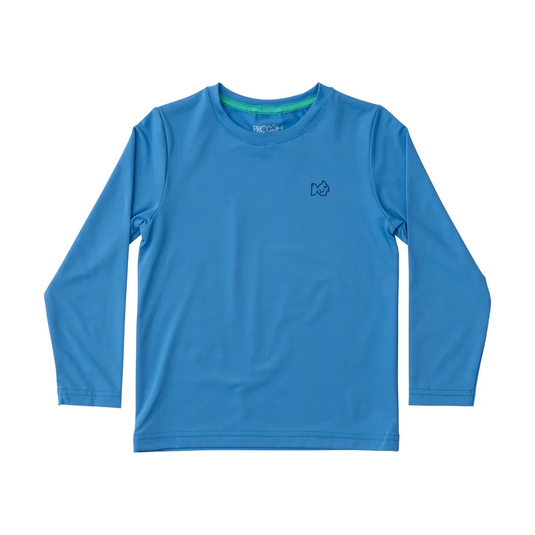 Pro Performance Long Sleeve Fishing T-Shirt - Marina Blue Sea Turtles